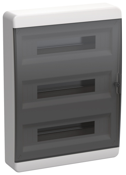 IEK TEKFOR Корпус пласт. ЩРН-П-54 IP41 черн. прозр. дверь