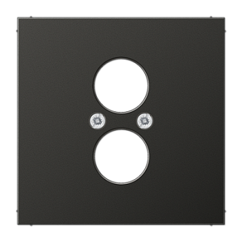 JUNG Крышка для 2-х гнезд подключения громкоговорителя антрацит AL2962-2AN