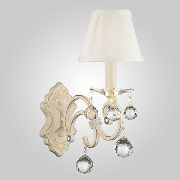 Eurosvet Бра с хрусталем 12075/1 белый 00000053621