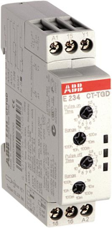 ABB CT-TGD.12 Реле времени модульное (генератор импульсов) 24-48B DC, 24-240B AC, 7 диапозонов вр. 1SVR500160R0000