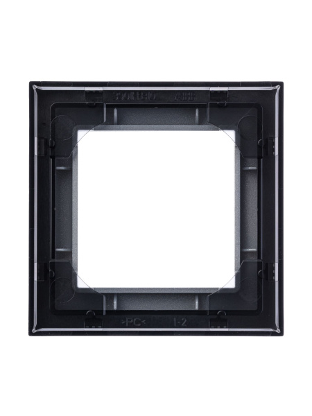 Купить ABB EPJ Levit серебро / дымчатый чёрный Рамка 1 пост 2CHH015010A6070