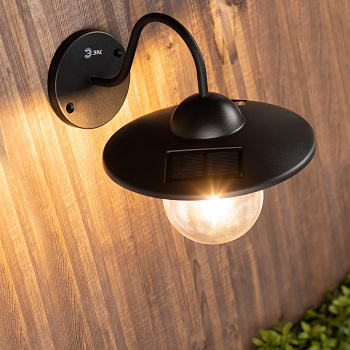 ЭРА Светильник уличный ERASF22-38 на солнечных батареях настенный Ретро 1 LED