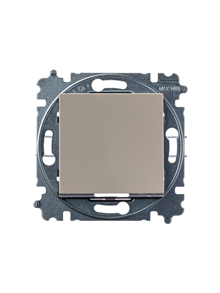 Купить ABB EPJ Levit кофе макиато / белый Выключатель кнопочный 1-клавишный, 2CHH599145A6018