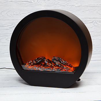 NEON-NIGHT Светодиодный камин «Лаунж» с эффектом живого огня 35.3х12.4х33.7 см, с адаптером питания и батарейками 4 х АА (не в комплекте) NEON-NIGHT 513-038