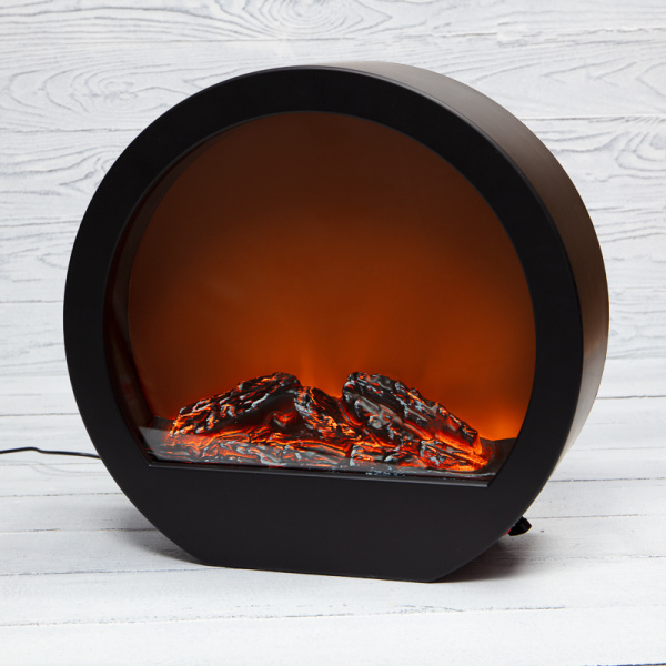 NEON-NIGHT Светодиодный камин «Лаунж» с эффектом живого огня 35.3х12.4х33.7 см, с адаптером питания и батарейками 4 х АА (не в комплекте) NEON-NIGHT 513-038