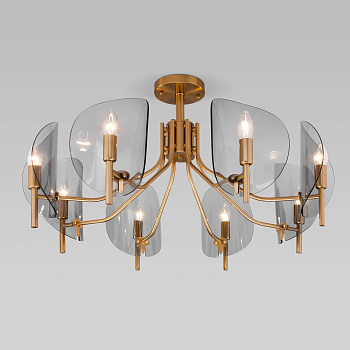 Eurosvet Классическая потолочная люстра 60135/8 латунь a058089