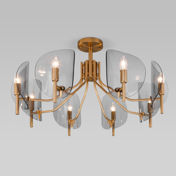 Eurosvet Классическая потолочная люстра 60135/8 латунь a058089