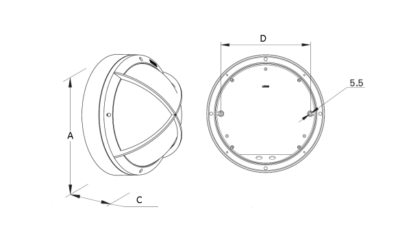 Купить СТ DAMIN LED 40 HFD silver 4000K Светильник