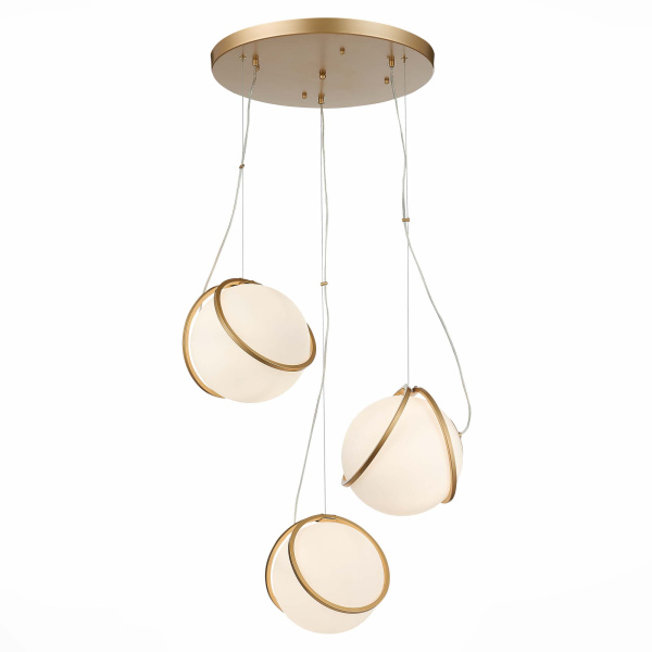 ST LUCE  SL1181.353.03 Светильник подвесной Латунь/Латунь, Белый LED 3*40W