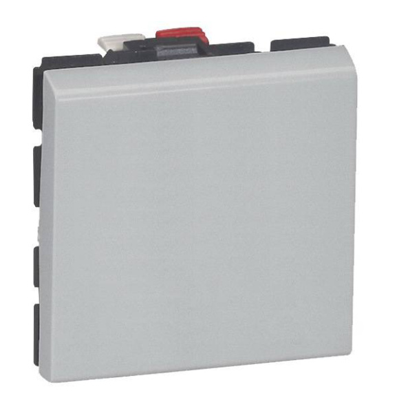 Купить Legrand Mosaic Алюминий Кнопка 6A (2М.) 079240