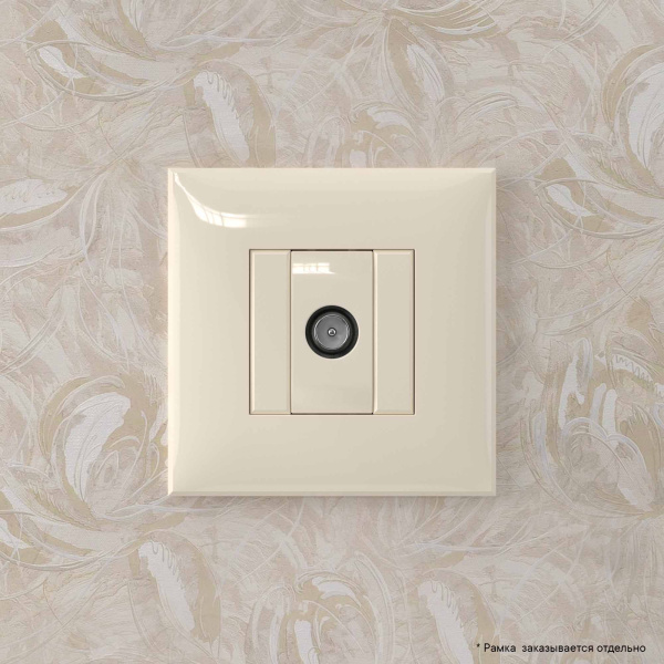 Купить DKC Розетка TV оконечная в стену, "Avanti", "Ванильная дымка"