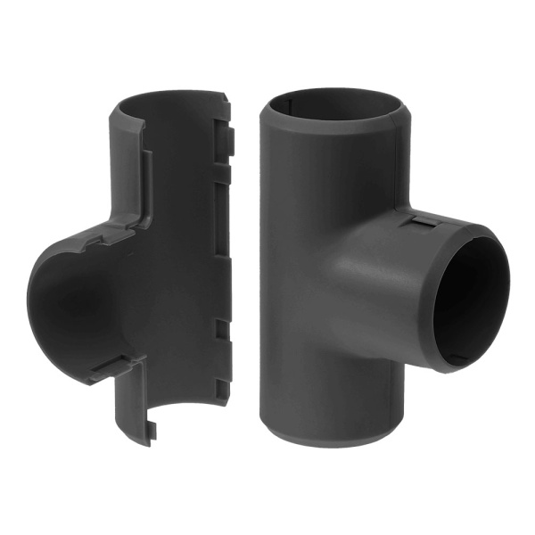 Промрукав Тройник разборный черный д16 (5шт/500 шт уп/кор) PR13.0177