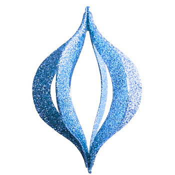 NEON-NIGHT Елочная фигура "Сосулька складная 3D", 51 см, цвет синий 502-323