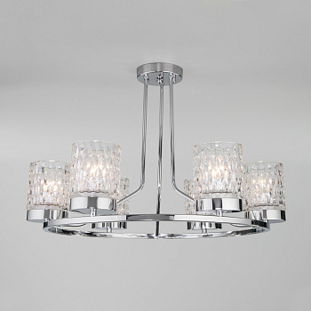 Eurosvet Потолочная люстра со стеклянными плафонами 60127/6 хром a057090