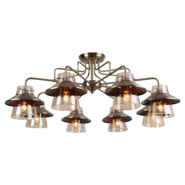 Lussole LGO Металл Бронзовый /  Стекло Люстра E14 GRLSP-8079