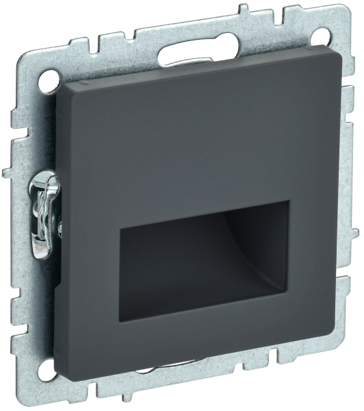 IEK BRITE BASE Графит Подсветка LED встраиваемая ПЛ20-БрГ