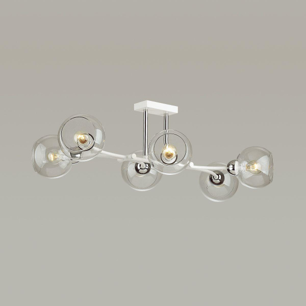 Купить Lumion 4517/6C MODERNI LN21 165 белый, хром Люстра потолочная E14 6*40W 220V ALANA