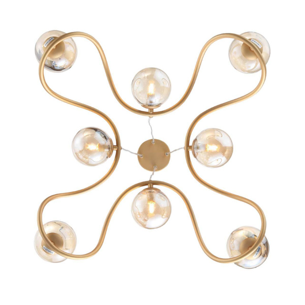 Купить ST Luce SL1502.203.08 Светильник подвесной Золото/Янтарный G9 8*3W