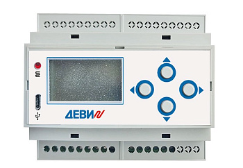 Devi Терморегулятор Meteo 850R на шину DIN, с датчиком температуры на проводе, 8А 140F1084R