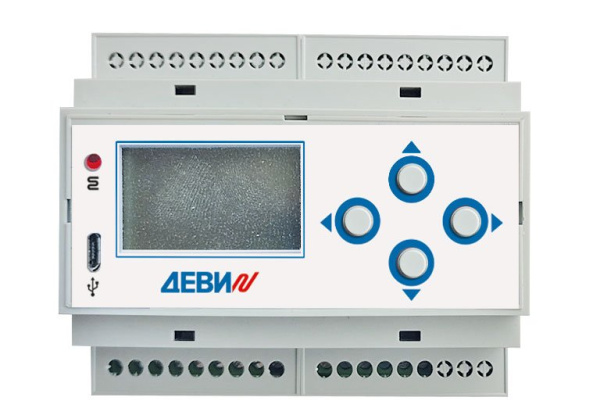 Devi Терморегулятор Meteo 850R на шину DIN, с датчиком температуры на проводе, 8А 140F1084R