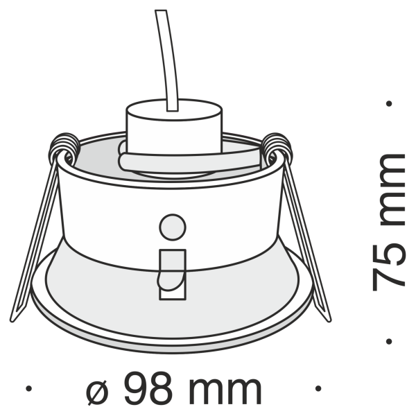 Купить Maytoni Technical Yin Белый Встраиваемый светильник GU10 50W DL030-2-01W