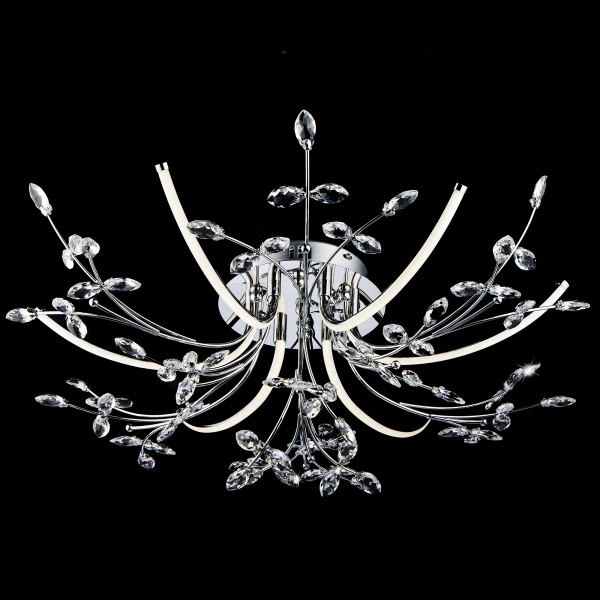 Купить Eurosvet Светодиодная люстра с хрусталем 90037/6 хром 00000080503