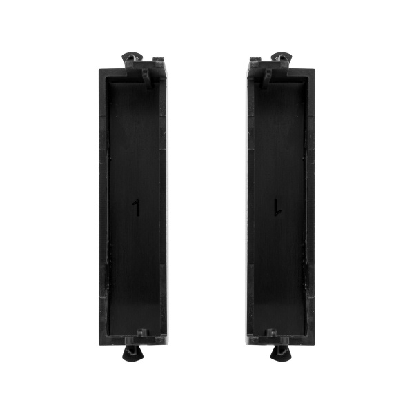 Купить DKC Комплект модульных заглушек "Avanti", "Черный матовый", 0,5 модуля 2 штуки