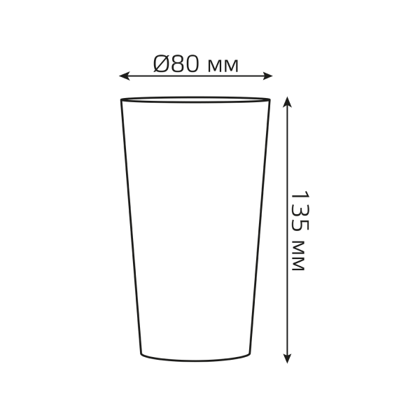 Купить Gauss Стакан с подсветкой модель LCUP Party 3XLR44 LED 5/90 LC004