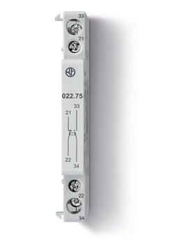 Finder Модуль доп.контактов; 1NO+1NC 6А 02275