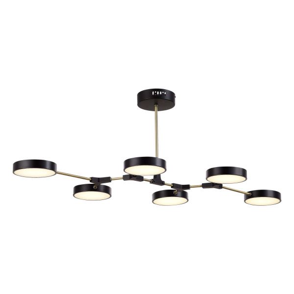 Evoluce SLE6004-402-06 Светильник потолочный Черный/Черный LED 6*10W