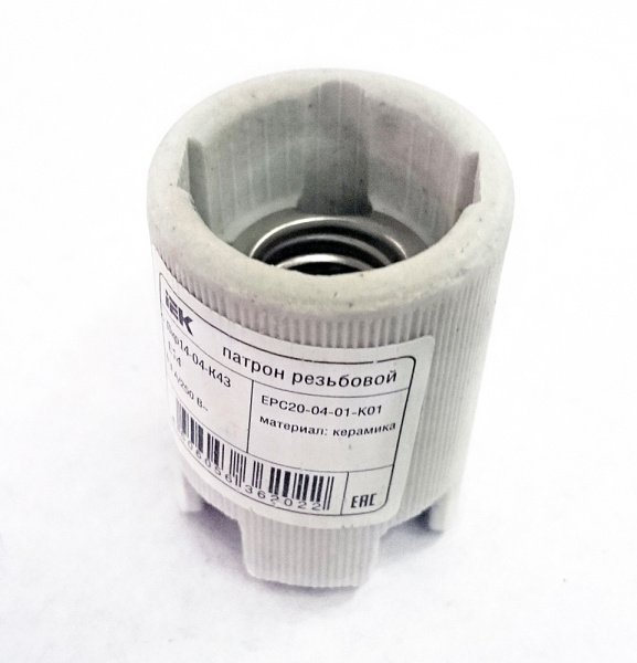 Купить IEK Пкр14-04-К43 Патрон подвесной керамический, Е14 (400 шт)