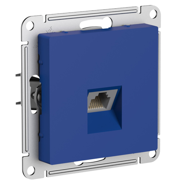 Systeme Electric AtlasDesign Аквамарин Розетка компьютерная RJ45, кат. 6A, механизм