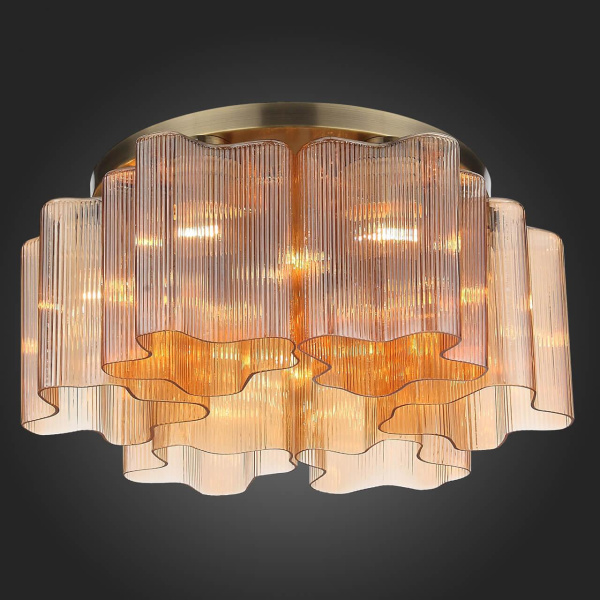 Купить ST LUCE SL117.302.06 Люстра потолочная Бронзовый/Янтарный E27 6*60W