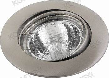 Comtech Camelo Светильник галогеновый встраиваемый повор.MR16 1x50W GU5.3 никель P00607