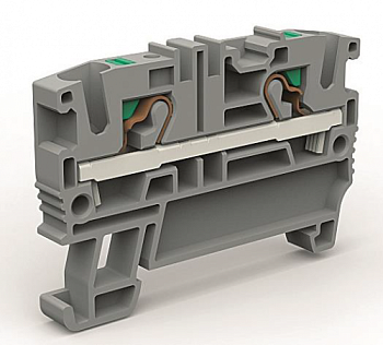DKC Проходная клемма 2 точки подключения на 4 кв.мм синяя