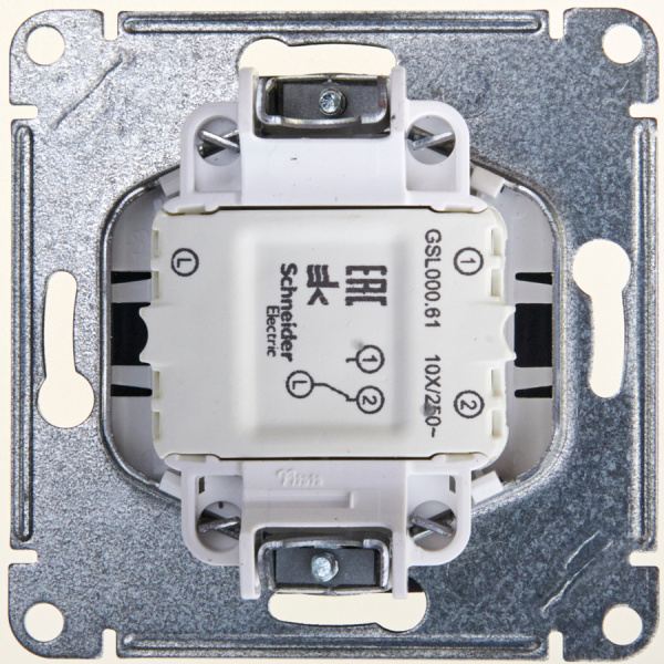 Купить Systeme Electric Glossa Антрацит Переключатель 1-клавишный, сх.6, 10АХ