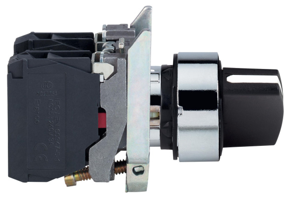 Купить SE XB4 Переключатель 1-0-2 черный 2НО XB4BD33