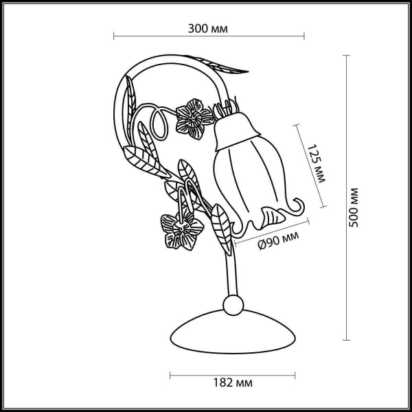Купить Odeon Light 2252/1T ODL12 575 цветной Н/лампа  E14 60W 220V AMELI