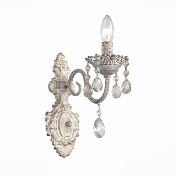 Evoluce SL139.501.01 Бра Слоновая кость, Золото/Прозрачный E14 1*40W