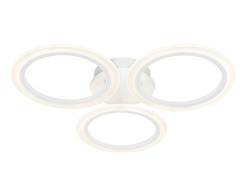 Ambrella Потолочный светодиодный светильник с пультом FA4052/3 WH белый 4200K/3000/6400K 51W D580*80 (ПДУ ИК)