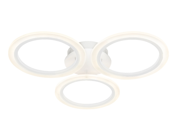 Ambrella Потолочный светодиодный светильник с пультом FA4052/3 WH белый 4200K/3000/6400K 51W D580*80 (ПДУ ИК)