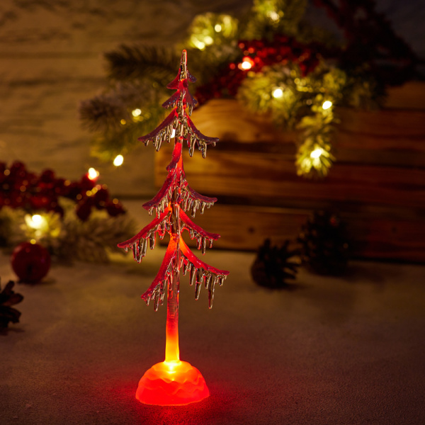 NEON-NIGHT Фигура на подставке "Елочка" 25 см 513-032