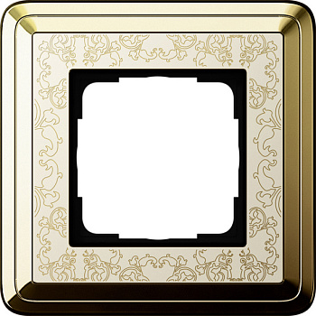 Gira ClassiX Art Латунь/Кремовый Рамка 1-ая 0211673