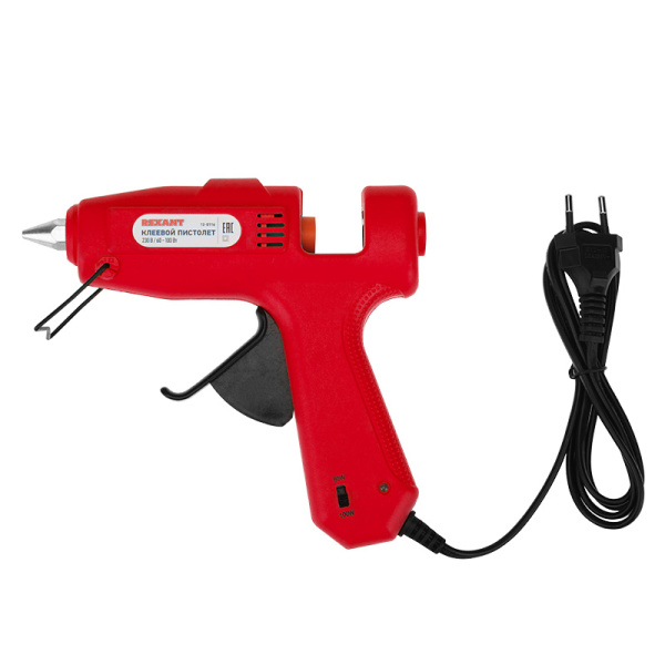 Пистолет клеевой 60Вт/100Вт Ø11мм ДВУХРЕЖИМНЫЙ (блистер) Rexant 12-0116