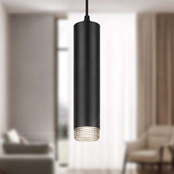 ЭРА Светильник подвесной (подвес) PL18 BK/GR MR16 GU10 потолочный цилиндр черный, серый