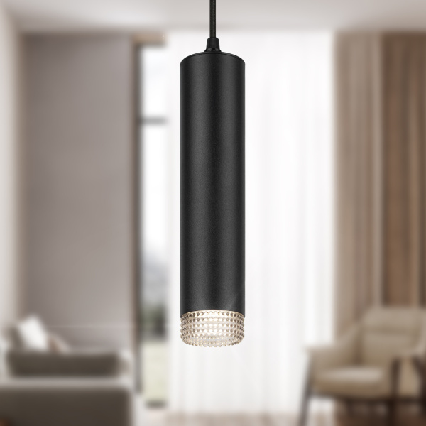 ЭРА Светильник подвесной (подвес) PL18 BK/GR MR16 GU10 потолочный цилиндр черный, серый