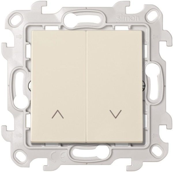 Simon 24 Слоновая кость Выключатель жалюзи 10A 250В~ 2410331-031