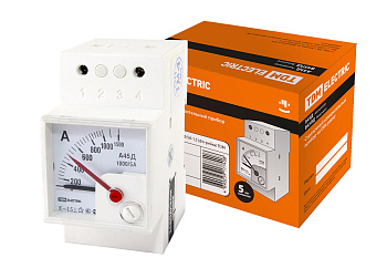 TDM Амперметр А45Д 1000/5А-1,5 (DIN-рейка) SQ1102-0306