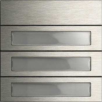 Gira Модуль кнопок вызова System 106 3-местн. 5533920