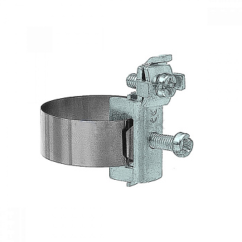 EZETEK Хомут заземления ленточный 20-165 мм, медь никелированная 91323